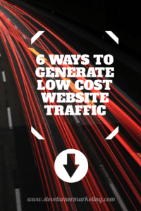 generate low cost website traffic