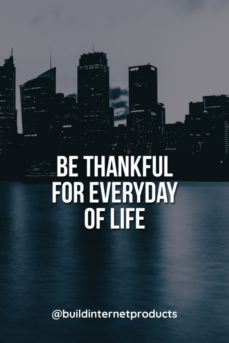 Be Thankful