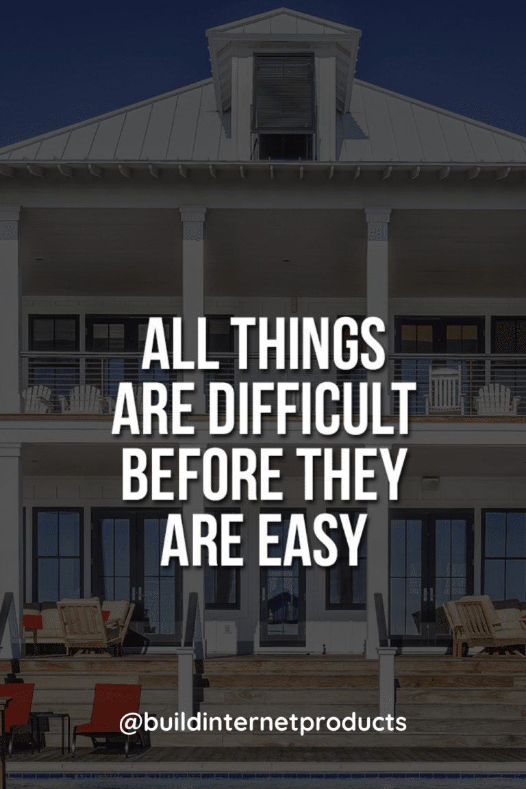 Things Are Difficult Before They Are Easy