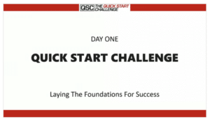 Quick Start Challenge Day 1