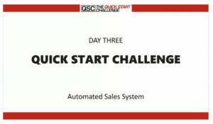 Quick Start Challenge Day 3