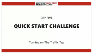 Quick Start Challenge Day 5