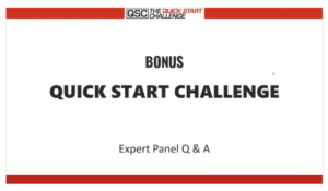 Quick Start Challenge Bonus