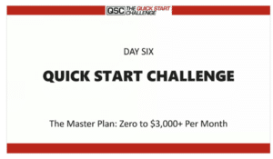 Quick Start Challenge Day 6