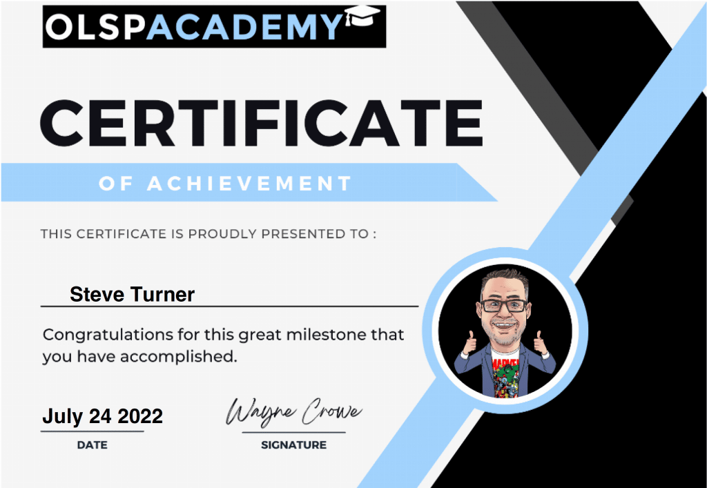 OLSP Academy Certificate